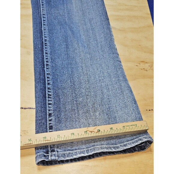 Shyanne Jeans Womens 32 short ANNWE Mid Rise Bootcut Blue Denim Stretch - Picture 4 of 16